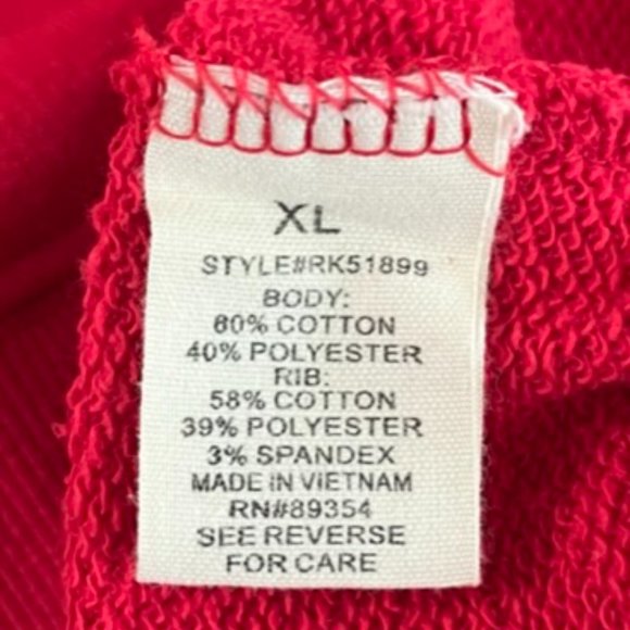 NWT No Comment Long Sleeve Red Sweater Dress sz XL - Picture 11 of 11